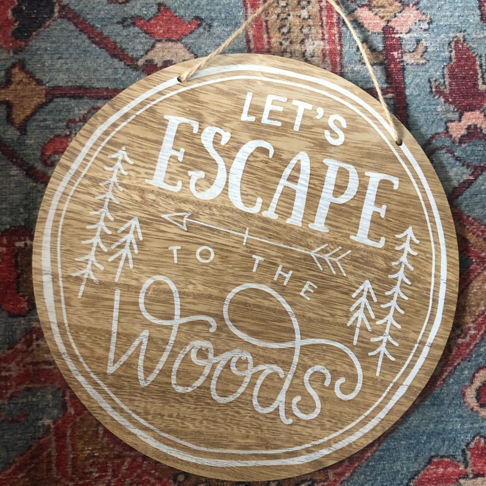 Wooden Sign with twine handle